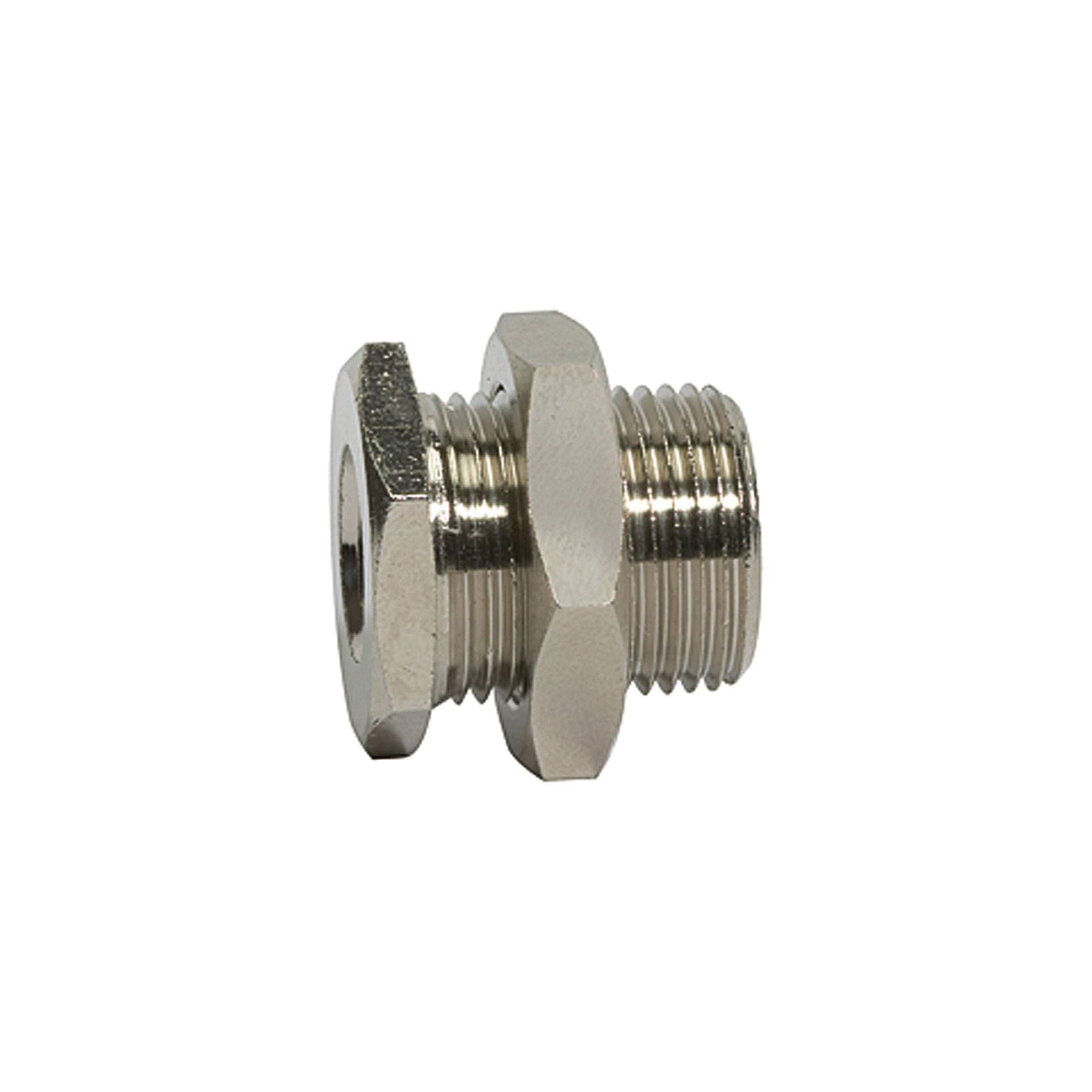RIEGLER Schottverschraubung »value line«, M26x1,5 a., G 3/8 i., Betriebsdruck max. 60 bar, Betriebstemp. max. 150 °C, Me-0