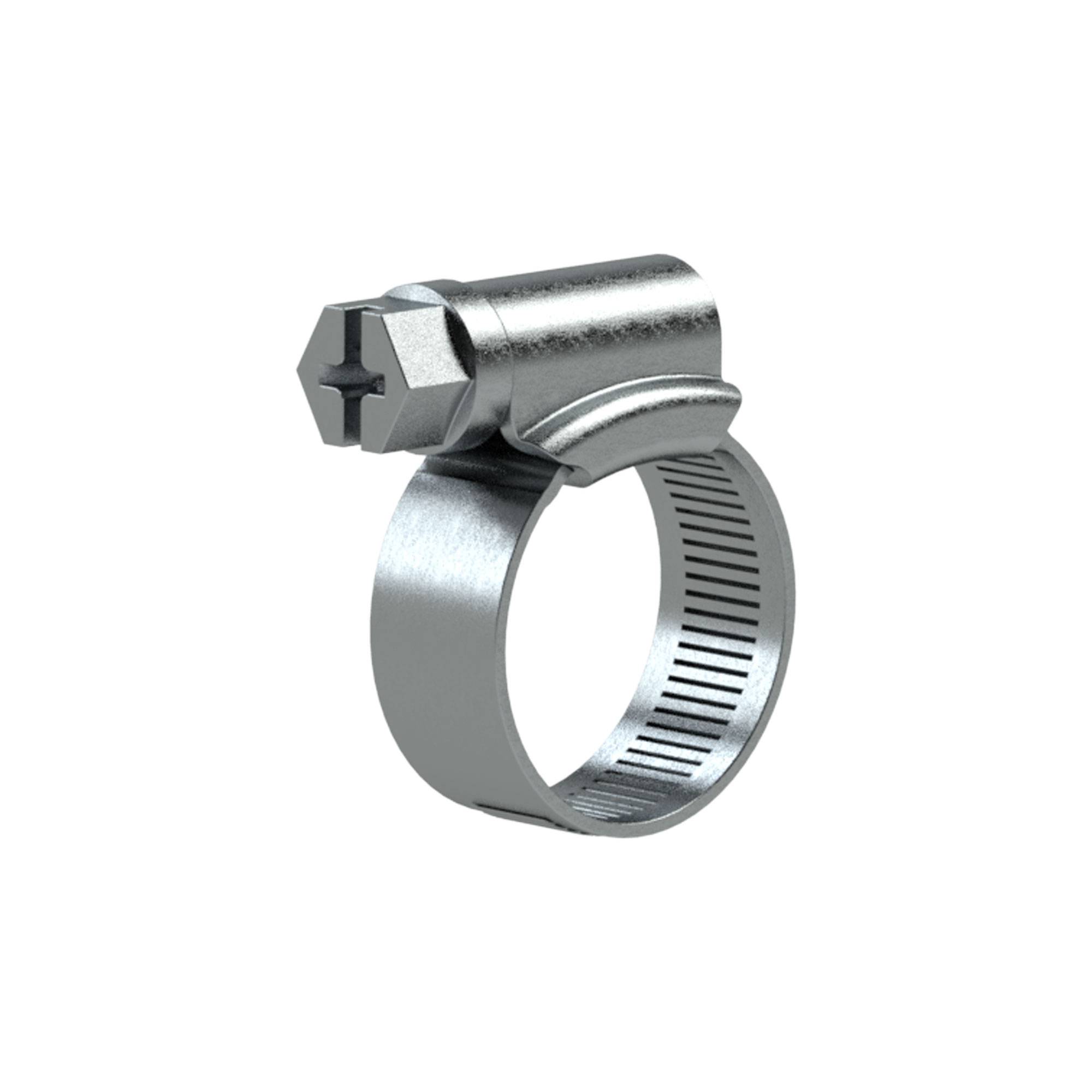 RIEGLER Schneckengewinde-Schlauchschelle »blow line«, Edelstahl 1.4301 (W2), Bandbreite 9,0 mm, Spannbereich 12,0 - 20,0-0