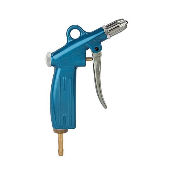 RIEGLER Blaspistole »blow line«, Aluminium, blau eloxiert, Geräuschdämpferdüse, Temp. -10 °C bis 50 °C, PN max. 10 bar,