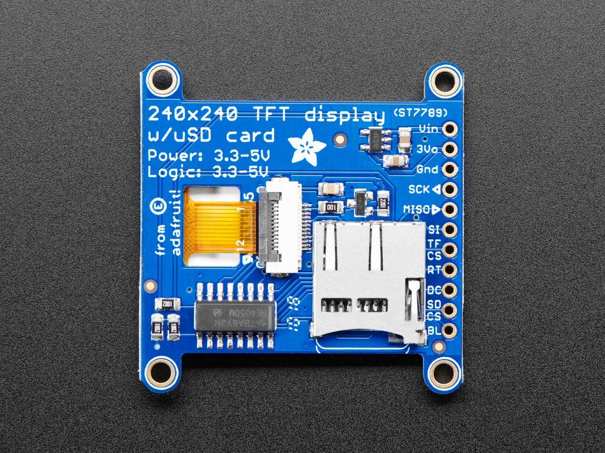 Adafruit 1.54" 240x240 Wide Angle TFT(ST7789) LCD Display 3787-2