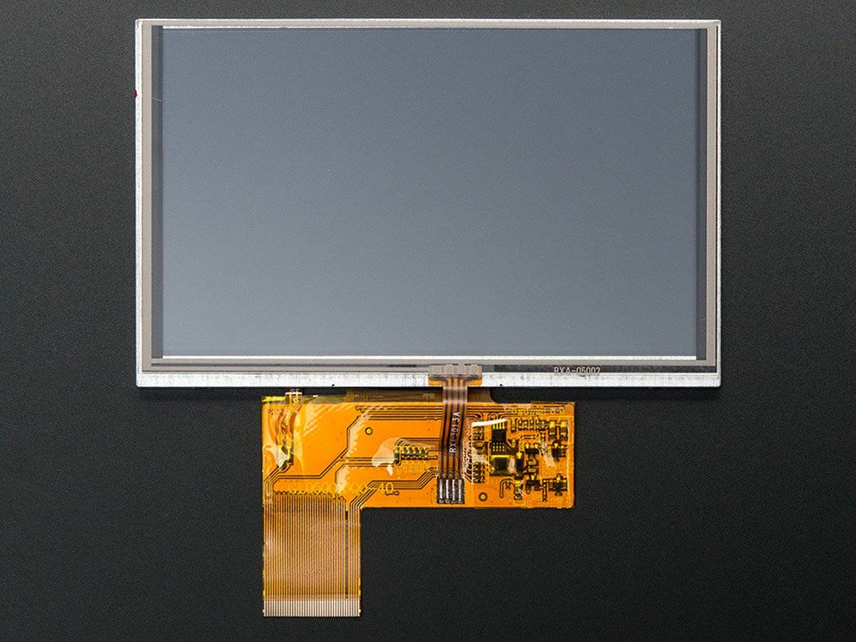 Adafruit 5.0\" 40-pin TFT Display, 800x480 mit Touchscreen-3
