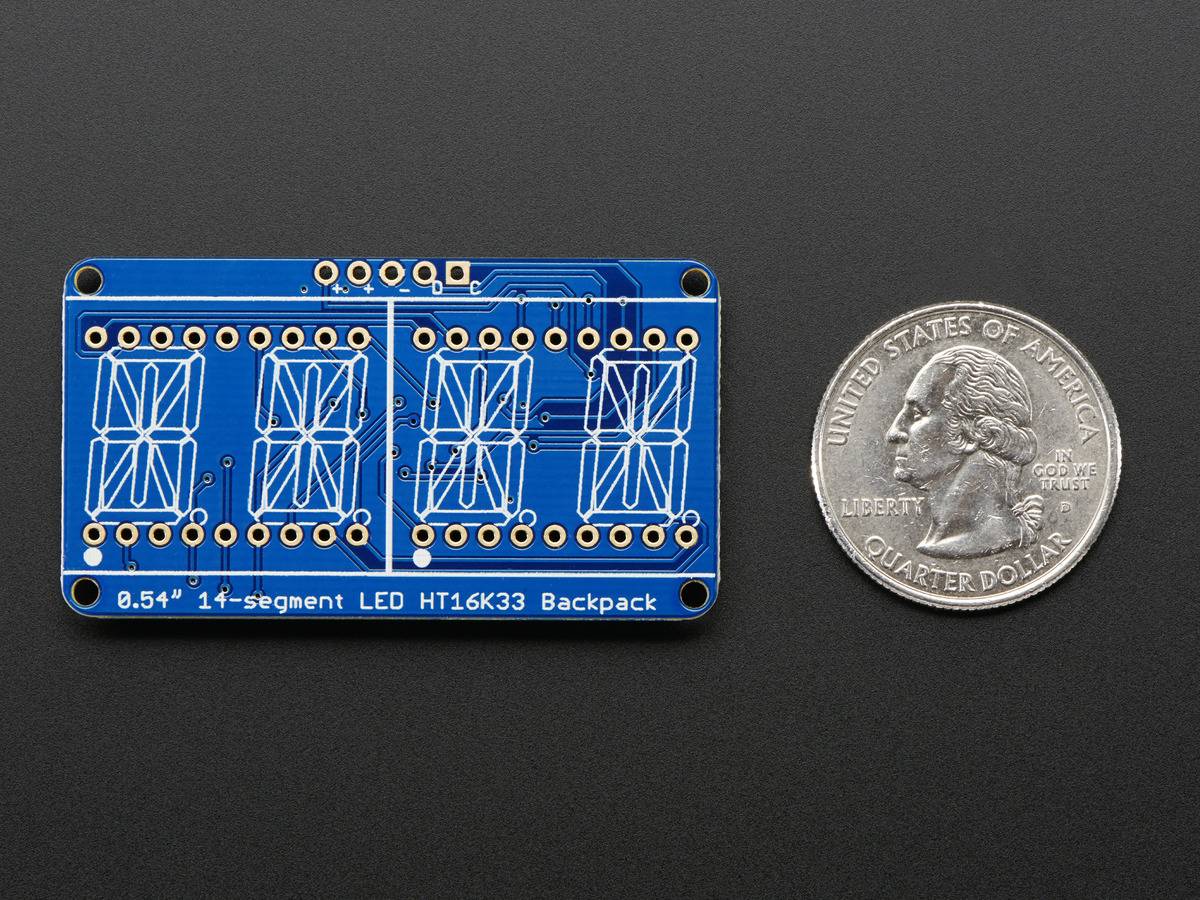 Adafruit Quad Alphanumeric Display - Blue 0.54" Digits w I2C Backpack-3