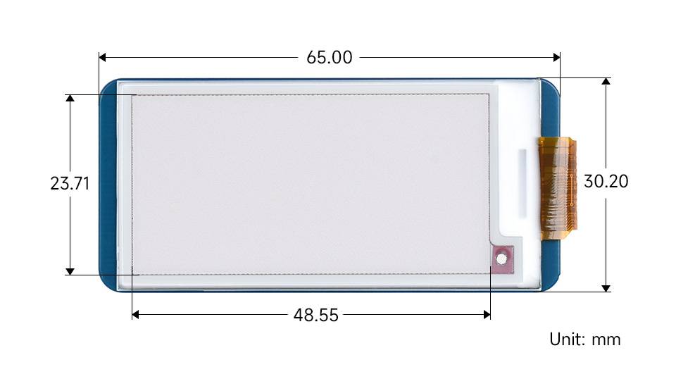 2.13\" 212×104 ePaper Display HAT für Raspberry Pi, dreifarbig (rot, schwarz, weiß)-0