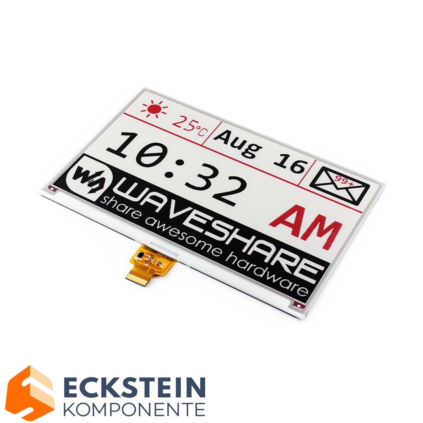 Waveshare 7.5inch E-Paper (B) E-Ink Raw Display without PCB 800x480 SPI Red Black White-3
