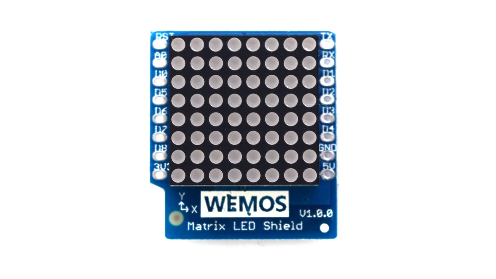 WeMos 8x8 Matrix LED Shield V1.0.0 für D1-1