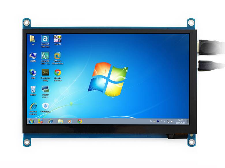 Waveshare 7 inch Display 1024x600 capacitive Touchscreen LCD(H) HDMI IPS-0