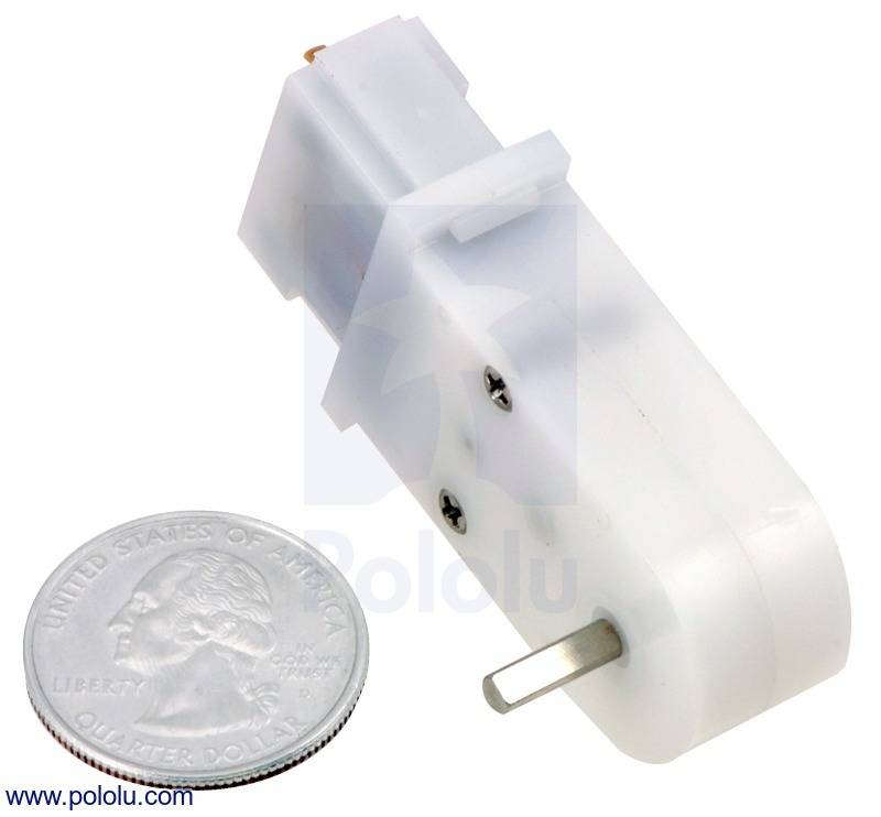 Pololu 120:1 Mini Plastic Gearmotor HP with Offset 3mm D-Shaft Output-1