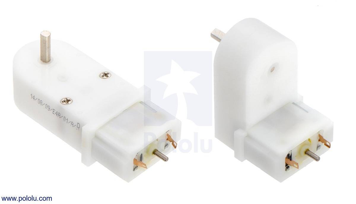 Pololu 120:1 Mini Plastic Gearmotor HP with Offset 3mm D-Shaft Output-3