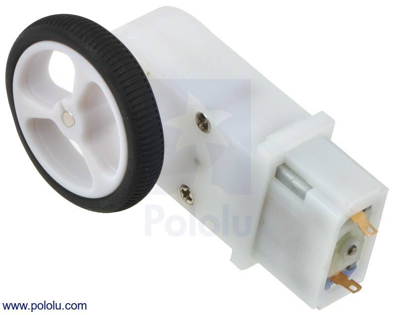 Pololu 120:1 Mini Plastic Gearmotor HP with Offset 3mm D-Shaft Output-4