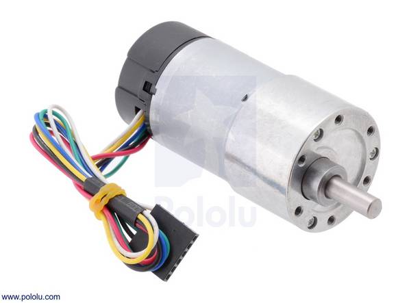 Pololu 19:1 Metal Gearmotor 37Dx68L mm 12V with 64CPR Encoder(Helical Pinion)