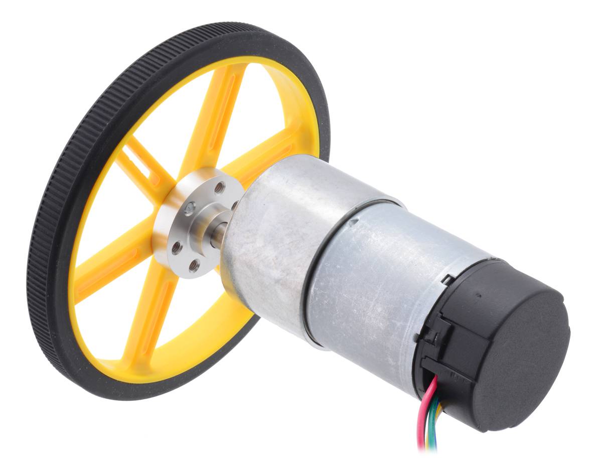 Pololu 19:1 Metal Gearmotor 37Dx68L mm 12V with 64CPR Encoder(Helical Pinion)-3