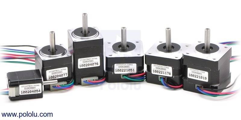 Pololu Stepper Motor NEMA 14 Bipolar 200 Steps/Rev 35x26mm 7.4V 0.28A/Phase-2