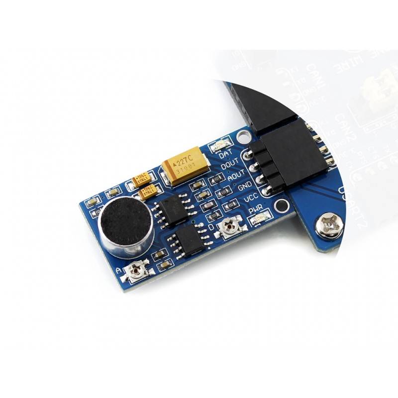 Waveshare Sound Sensor Onboard audio power amplifier LM386-1