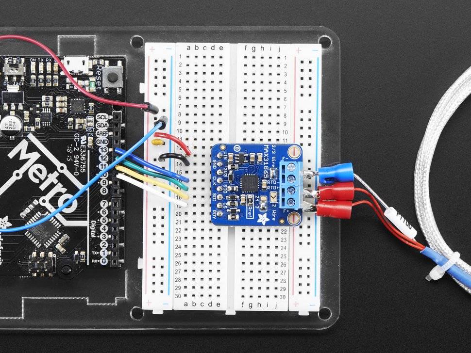 Adafruit PT1000 RTD Temperature Sensor Amplifier MAX31865-4