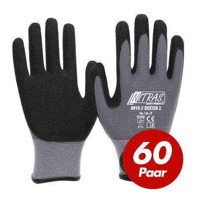 NITRAS 8910 Dexter 2 Mechanikerhandschuhe Werkstatthandschuhe Handschuhe 60 Paar