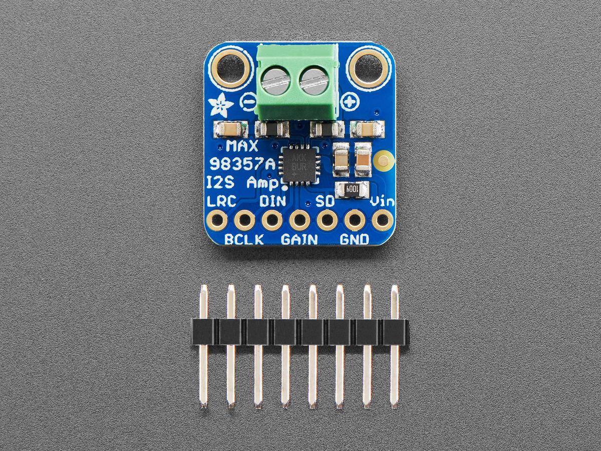 Adafruit I2S 3W Class D Amplifier Breakout - MAX98357A, I2S DAC 8kHz to 96kHz 3006-1