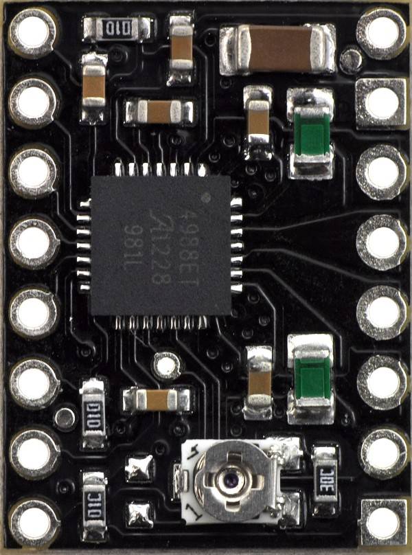 Pololu A4988 StepStick Stepper Motortreiber Carrier, Black Edition-1