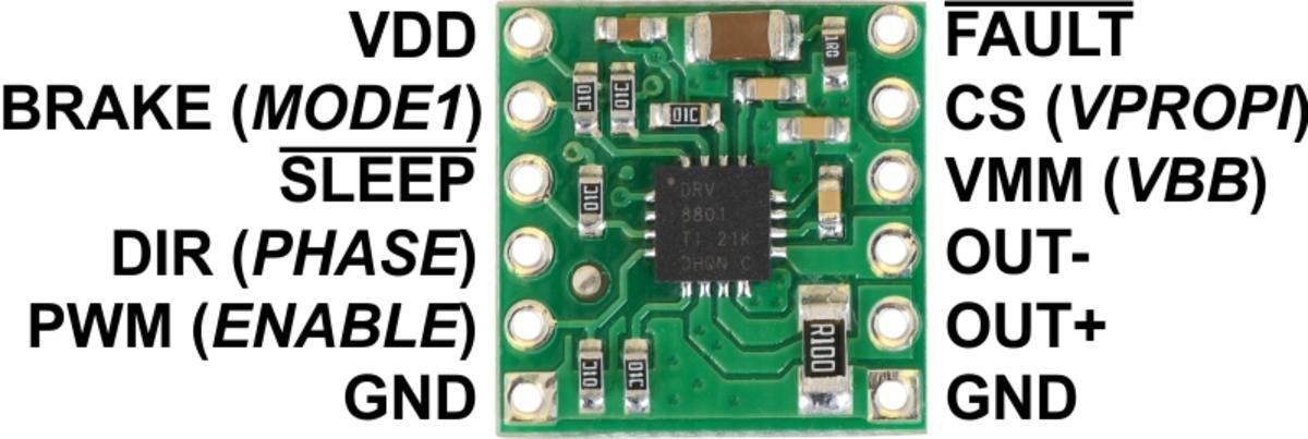 Pololu DRV8801 Motortreiber für 1 DC-Bürstenmotor-4