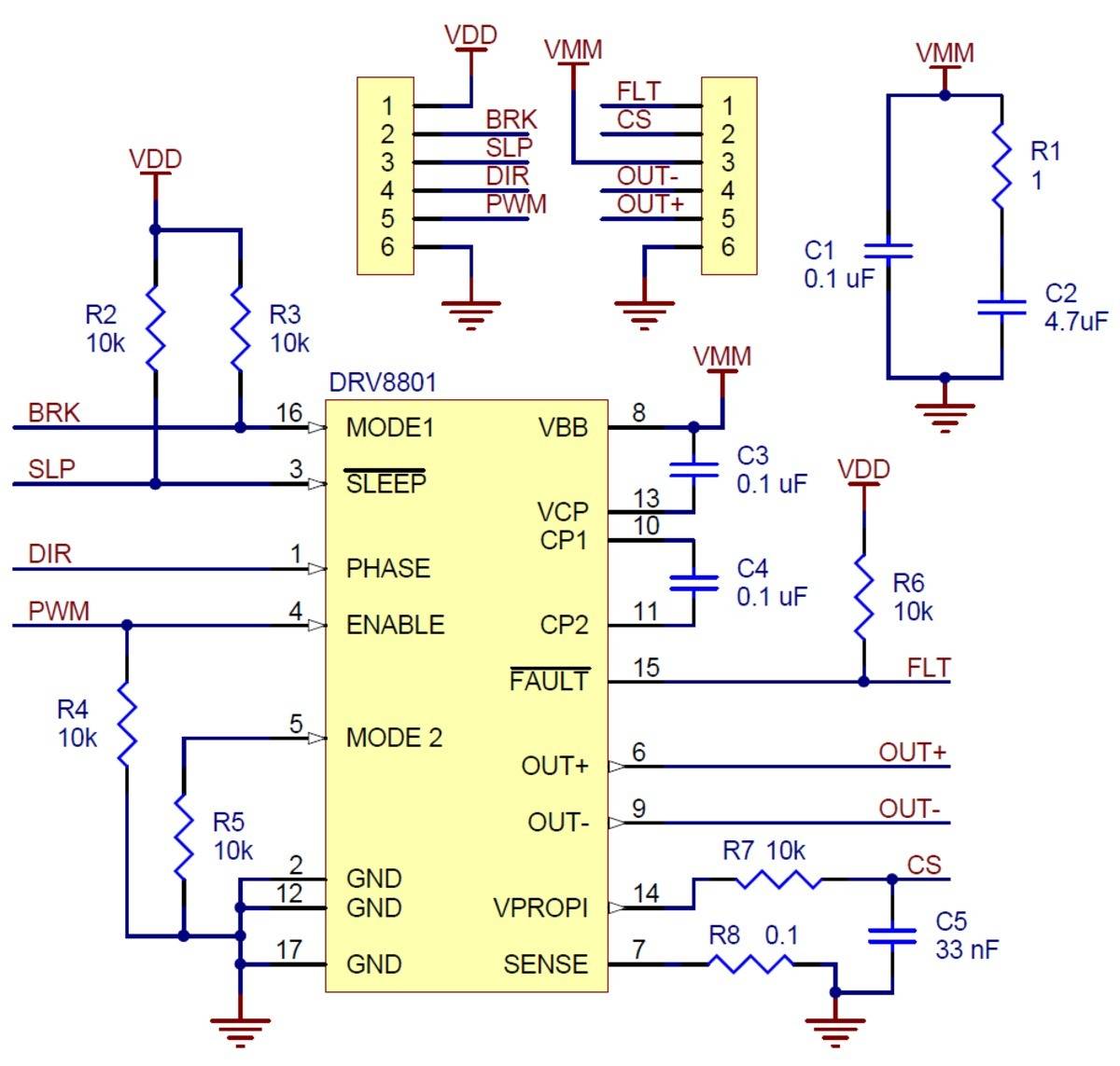 Pololu DRV8801 Motortreiber für 1 DC-Bürstenmotor-7