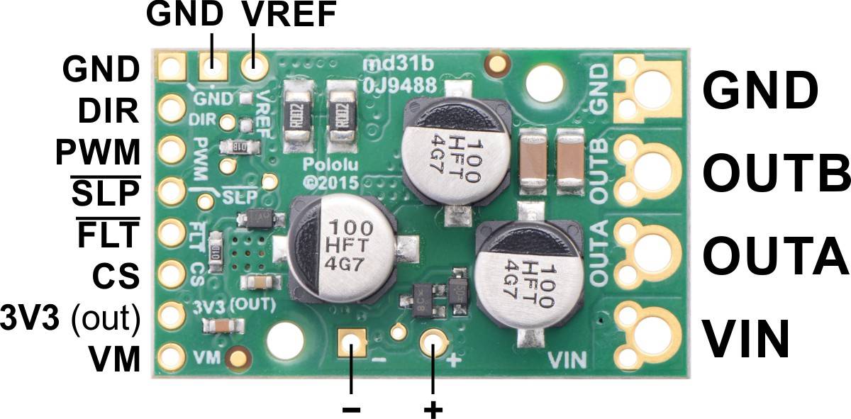 Pololu G2 High-Power Motor Driver 24v21-2