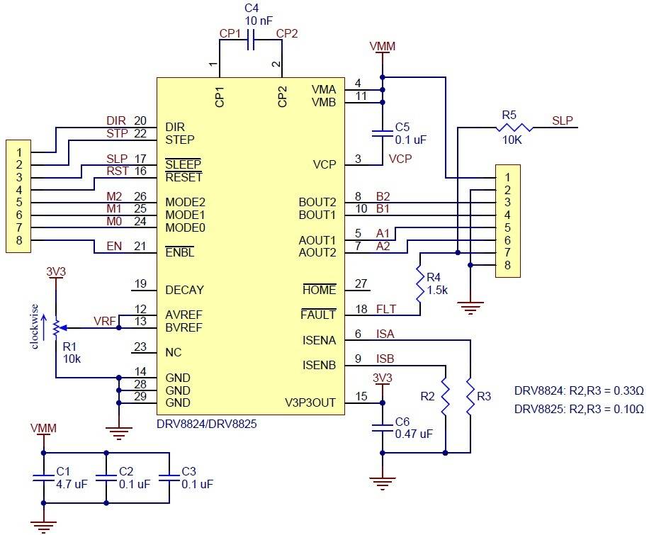 Pololu DRV8825 Stepper Motor Driver Carrier, High Current (Header Pins Soldered)-2