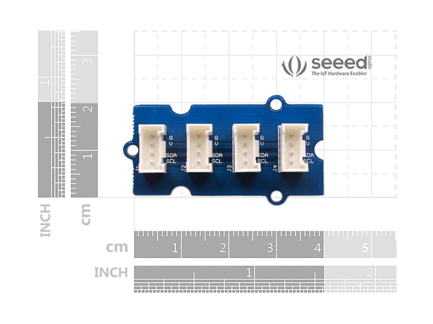 Seeed Studio Grove I2C Hub for I2C Devices to Grove Base Shield-3