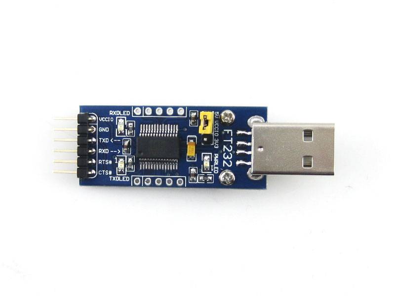 Waveshare FTDI FT232 USB UART Board (Type A) USB TO UART solution with USB Type A connector-1