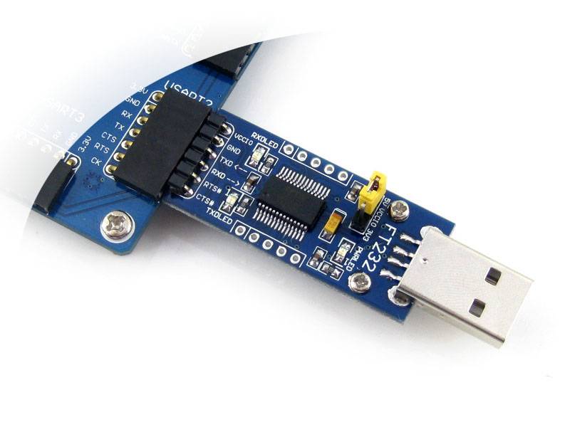 Waveshare FTDI FT232 USB UART Board (Type A) USB TO UART solution with USB Type A connector-4