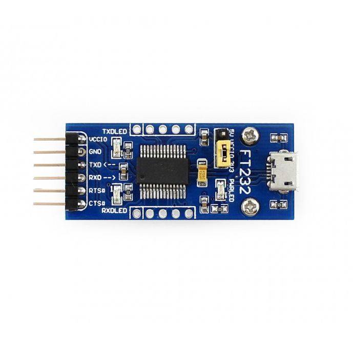 WaveShare FT232 USB UART Board (micro) USB To TTL (UART) Communication Module-2