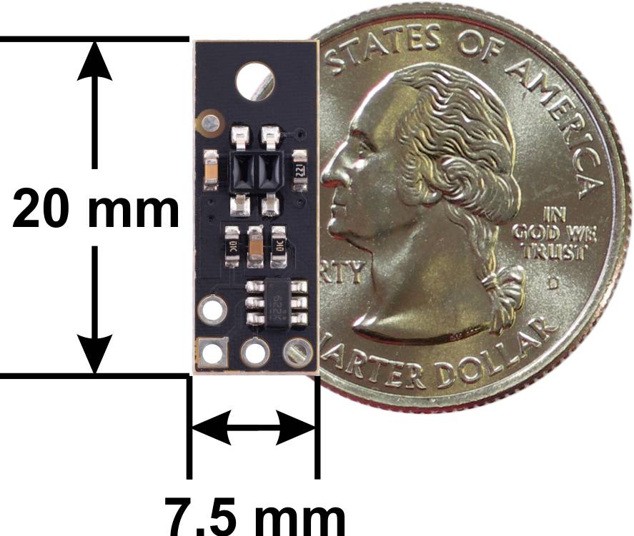 Pololu QTR-MD-01RC Reflectance Sensor: 1-Channel, 7.5mm Wide, RC Output-1