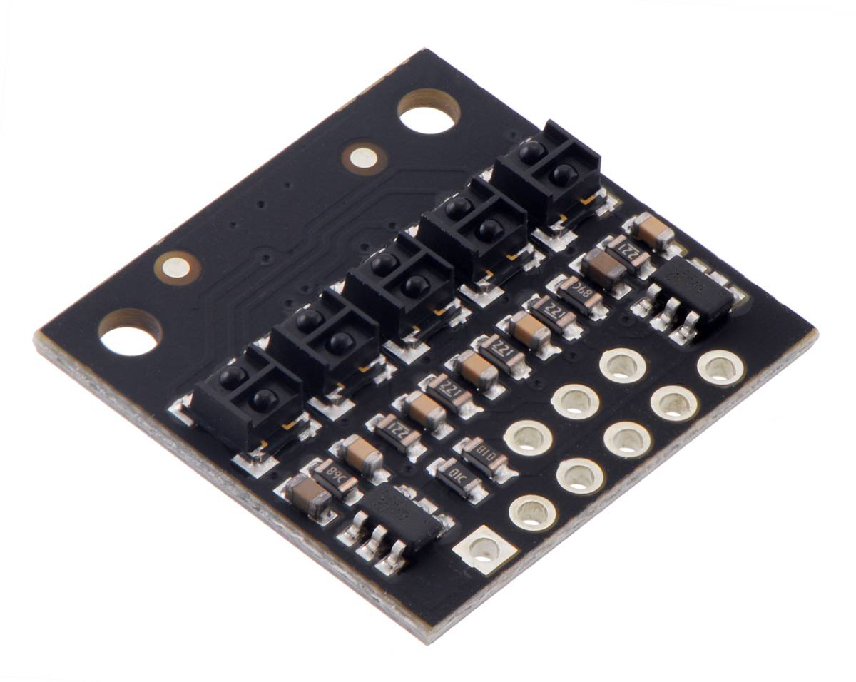 Pololu QTRX-HD-05RC Reflectance Sensor Array: 5-Channel, 4mm Pitch, RC Output, Low Current