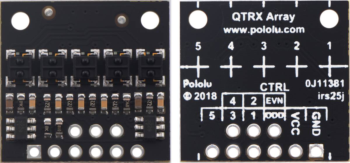 Pololu QTRX-HD-05RC Reflectance Sensor Array: 5-Channel, 4mm Pitch, RC Output, Low Current-2