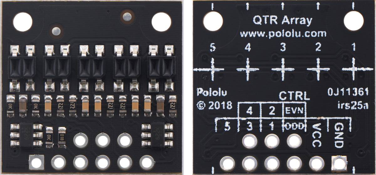 Pololu QTR-HD-05RC Reflectance Sensor Array: 5-Channel, 4mm Pitch, RC Output-2