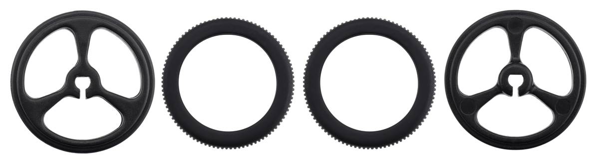 Pololu Wheel 32x7mm Pair Black for Micro Metal Gearmotors-2