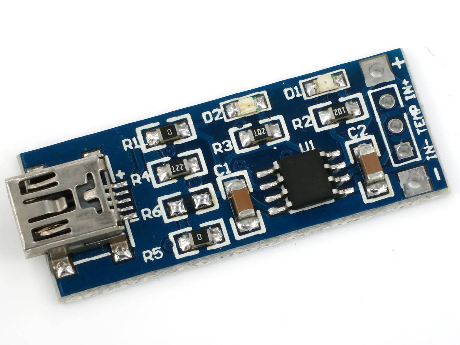 TP4056 mini USB 5V 1A Lithium Battery Charging Module Lithium Akku Lademodul-1