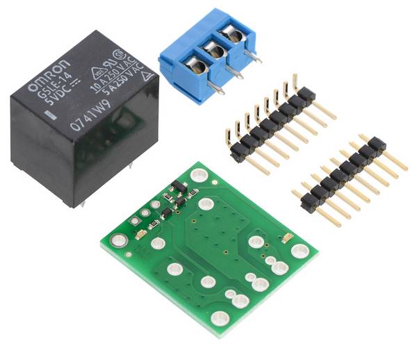 Pololu Basic SPDT Relay Carrier with 5VDC Relay (Partial Kit) 1-Kanal Relais Mod