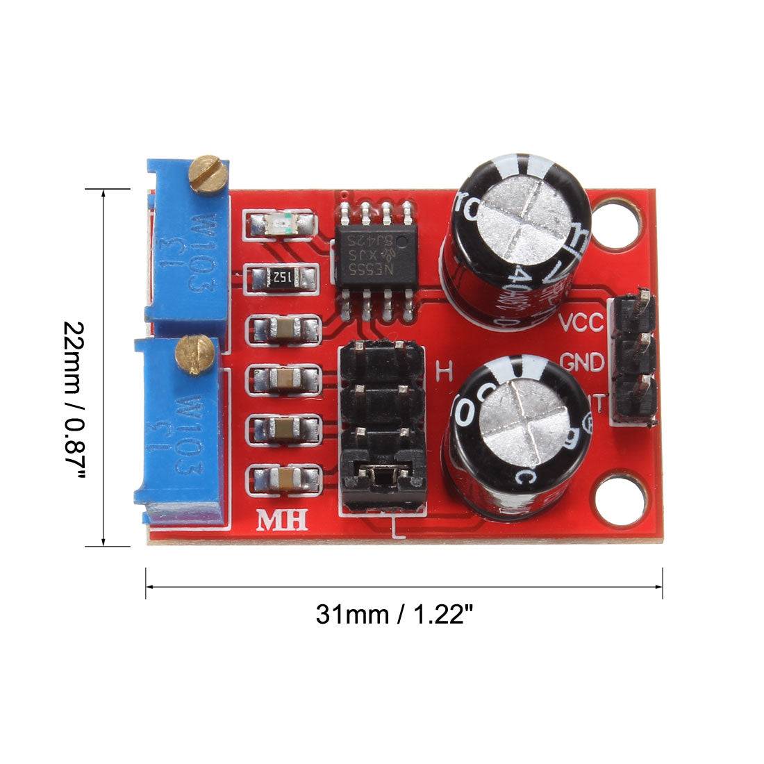 NE555 Einstellbare Frequenz Pulse Generator Modul Rechteckwelle Schrittmotortreiber bis 200kHz-3