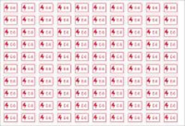 Polyester laminiert, Energy Source Label - Electrical/Elektrik, 19 x 13mm, Rot auf Weiß, Beschriftung: E-6, permanent (100 Etiketten/Pack)