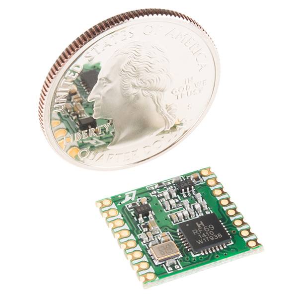 SparkFun RFM69HCW Wireless Transceiver - 915MHz COM-13909-3