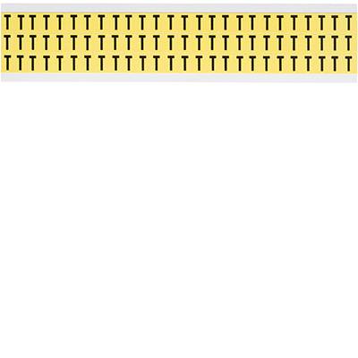 Schwarz auf Gelb, 9 x 13mm, Buchstabe T, Schrifthöhe 8mm(25 K. á 78 E.)-0