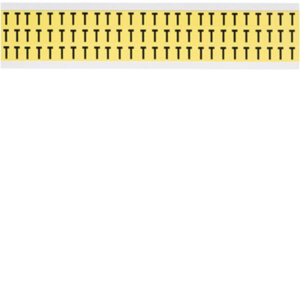 Schwarz auf Gelb, 9 x 13mm, Buchstabe T, Schrifthöhe 8mm(25 K. á 78 E.)