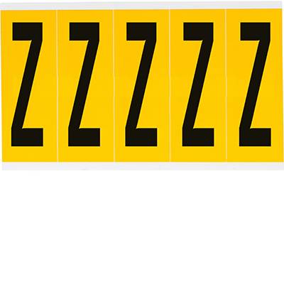 Vinyl, Beschriftung: Z, Schwarz auf Gelb, 44 x 127mm, Schrifthöhe 98mm(25 K. á 5 E.)-0