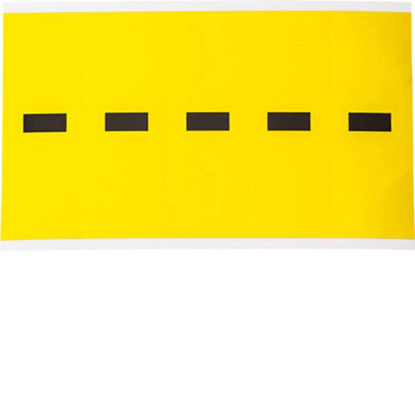 Nylongewebe, Beschriftung: - (Bindestrich), Schwarz auf Gelb, 44 x 127mm, Schrifthöhe 98mm(25 K. á 5 E.)