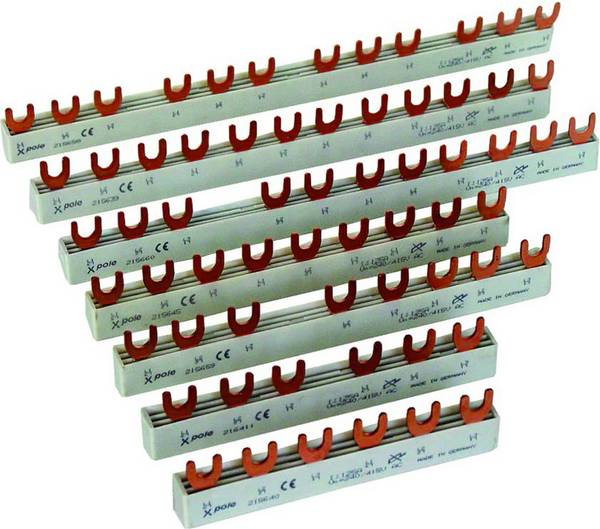 1St. Eaton 291470 Phasenschiene, 3Ph, 16qmm, Gabel, 6TE EVG-16/3PHAS/6MODUL