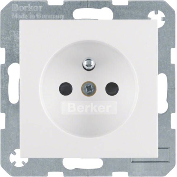 Berker Steckdose pws/gl m.Schutzkontakt 6765768989-0