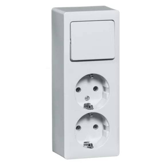 Peha Kombination ws Schalter/Steckdose H 6696/2