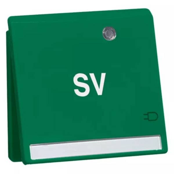 Peha Steckdose SCHUKO Beschrift.,KD,SV,gn D95651142KLED/4 NASV