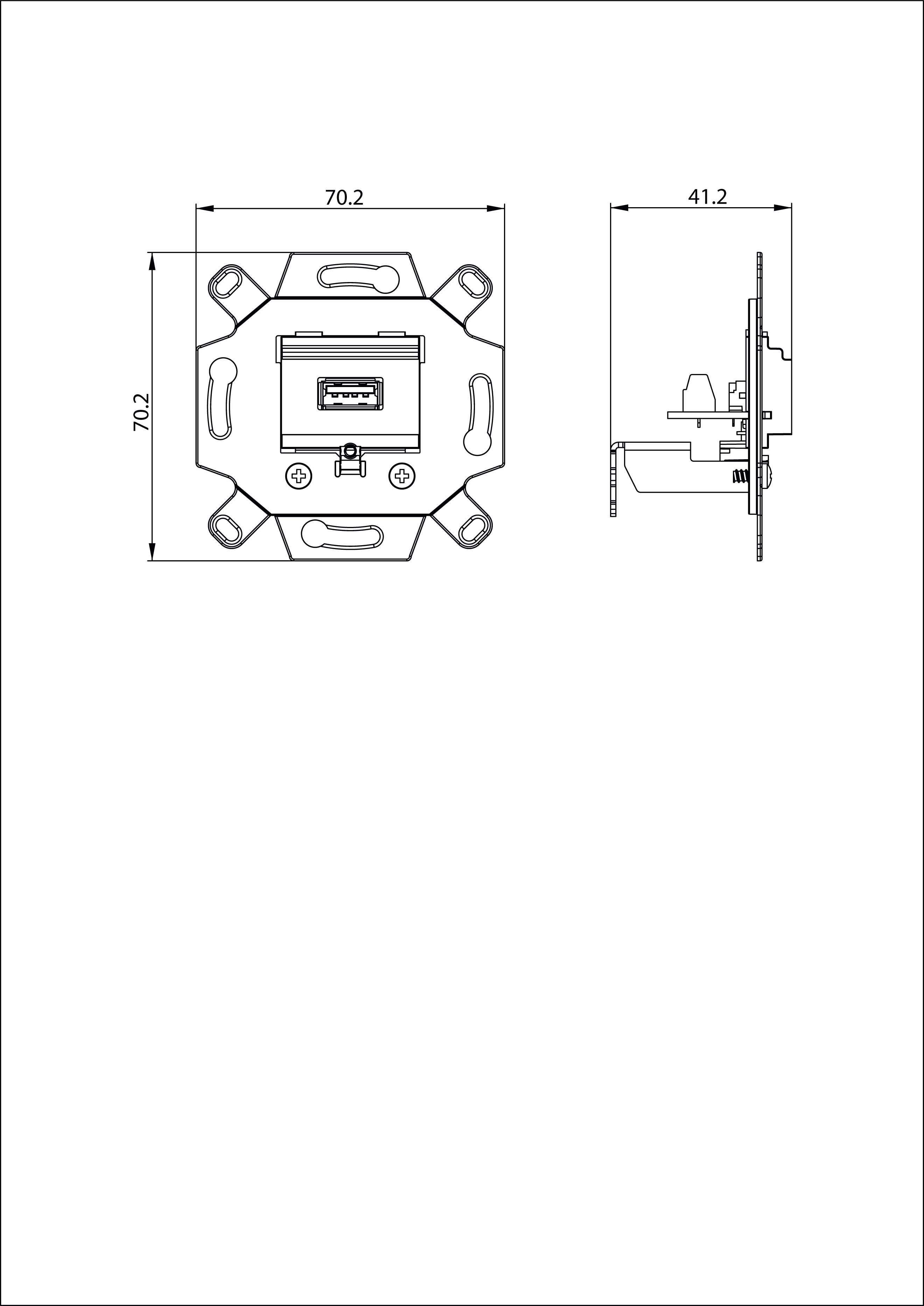 Busch-Jaeger USB-Anschlussdose alpinweiß 0261/12-1
