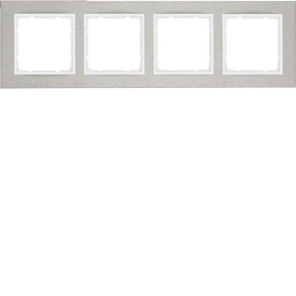 Berker Rahmen Eds/pows 4fach waagerecht 10243609