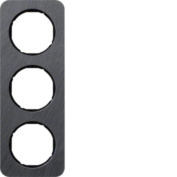 Berker Rahmen 3-fach Schiefer-anth./sw 10132384